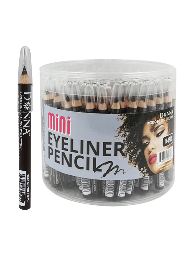 Donna Mini Eyeliner Pencil #30056 -DK Brown (144 pcs/Jar) -Jar