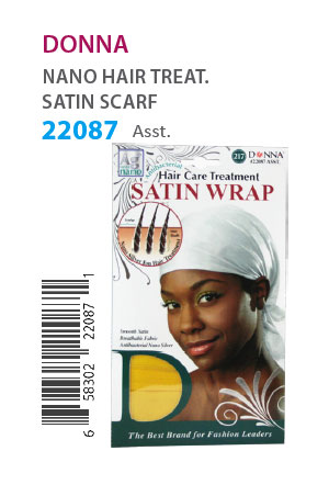 [DON22087] Donna Nano Hair Treat. Satin Wrap #22087 Asst. - dz