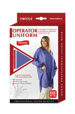 Donna Operator Uniform Snap Front Closure (2X-4X) #3636 Black