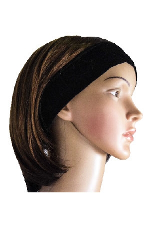 [DON22561] Donna Velvet Wig Band #22561(Black)-dz