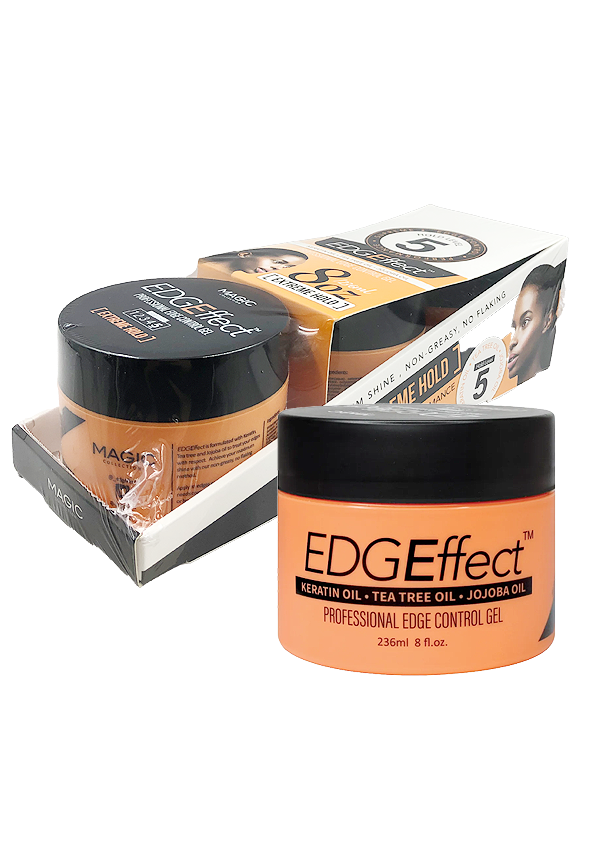 [MC24478] EDGEffect Edge Control Gel_Extreme Hold/Keratin Oil #EEF0048(8oz) #6 -pc