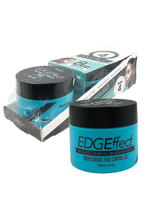 [MC24493] EDGEffect Edge Control Gel_Mega Hold/Argan Oil #EEF0028(8oz) #4 -pc
