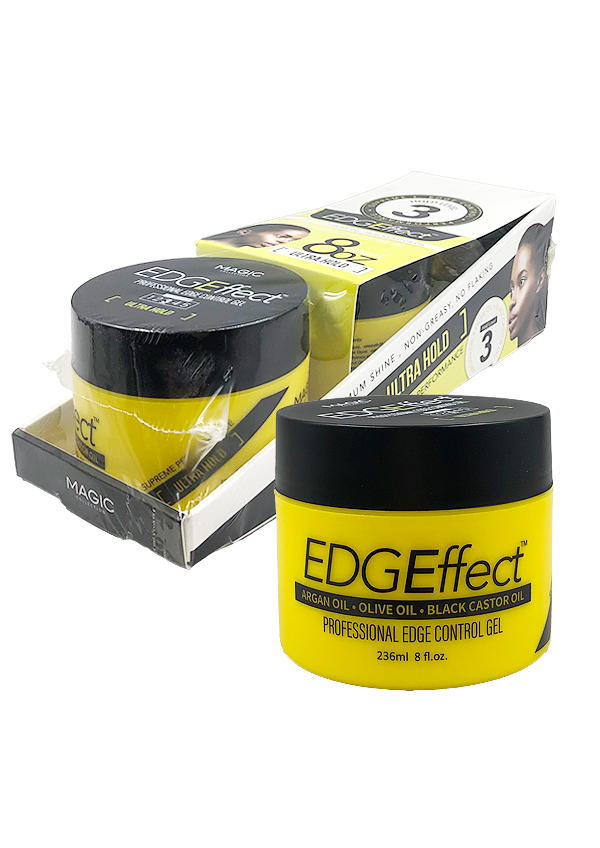 [MC24494] EDGEffect Edge Control Gel_Ultra Hold/Argan Oil #EEF0038(8oz)#5 -pc