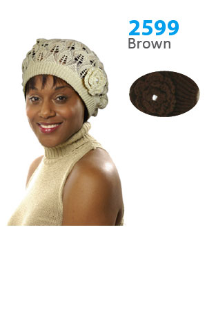 Winter Hat #2599 Brown - pc