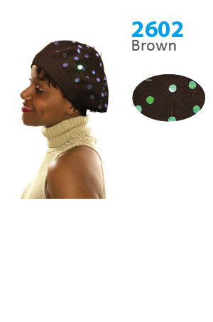 Winter Hat #2602 Brown - pc