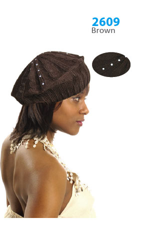 Winter Hat #2609 Brown- pc