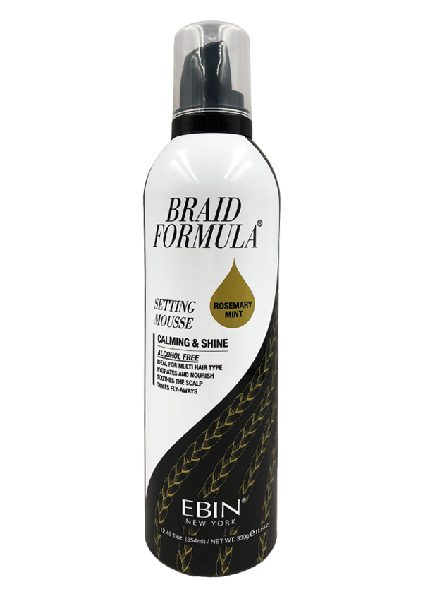 [LPSM04] Ebin Braid Formula Setting Mousse Claming & Shine (12.49 oz/354 ml) #260