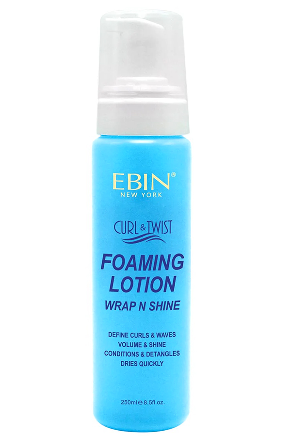 Ebin Curl & Twist Foaming Lotion - Wrap N Shine (250 ml) #196