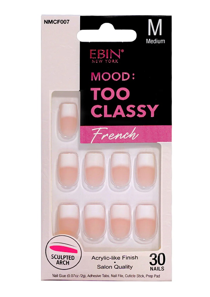 [EBN68467] Ebin Nail Mood: Too Classy French -007 #NMCF007 (M)