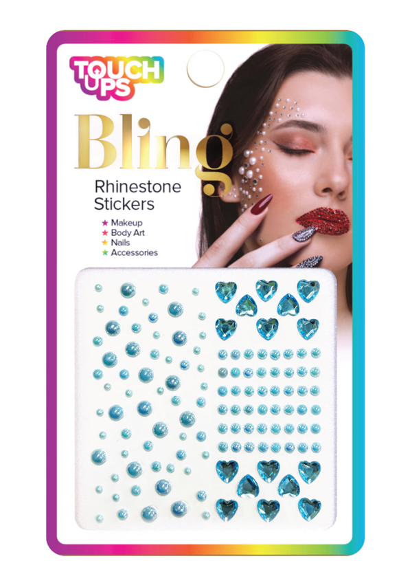 TouchUps Rhinestone Stickers Blue Mix2 #BLG016 -dz