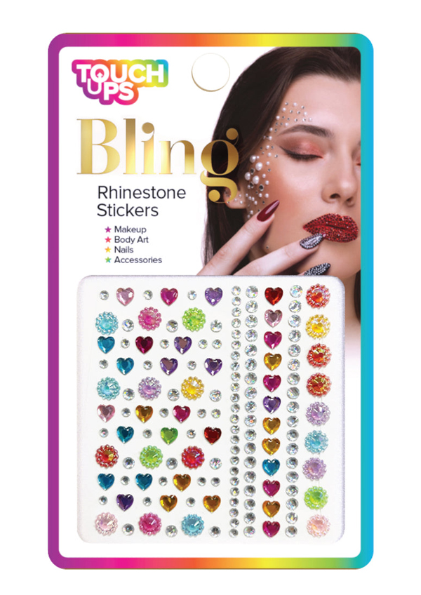 TouchUps Rhinestone Stickers Rainbow Mix1 #BLG009 -dz