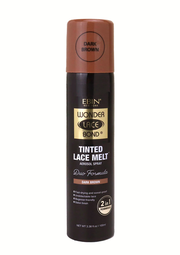 Ebin Wonder Bond Tinted Lace Melt Aerosol Spray - Dark Brown (3.38 oz) #233
