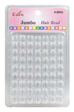 [BR63C] Eden  XLG Blister JUMBO Round Bead -Crystal #BR63C -pk