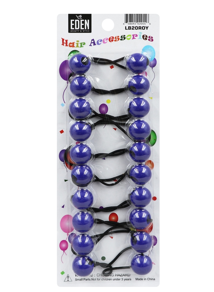 [EDN02055] Eden 20mm Hair Ball -Royal blue #LB20ROY -pk
