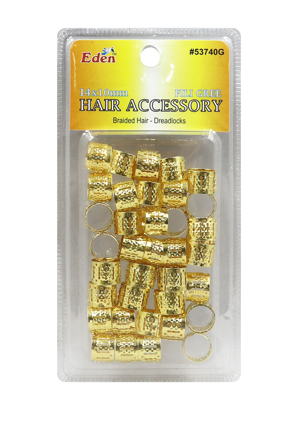 [EDN53741] Eden Blister (14x10 mm) FiliGree Tube -Gold #53740G -pk