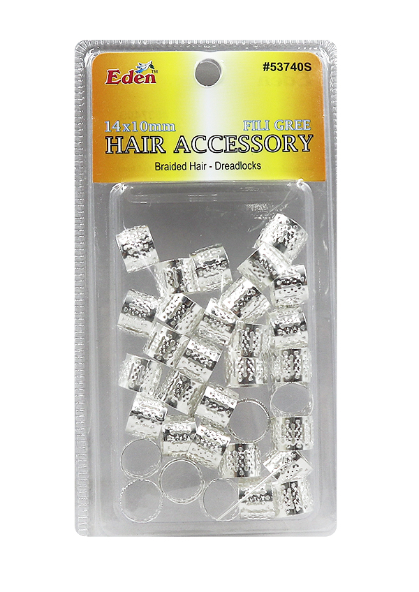 [EDN53742] Eden Blister (14x10 mm) FiliGree Tube -Silver #53740S -pk