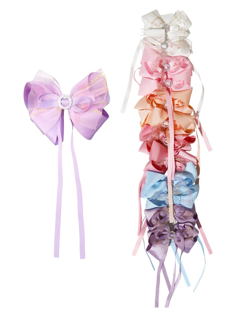 Eden Bow Hair Accessory #65330A Assorted -dz