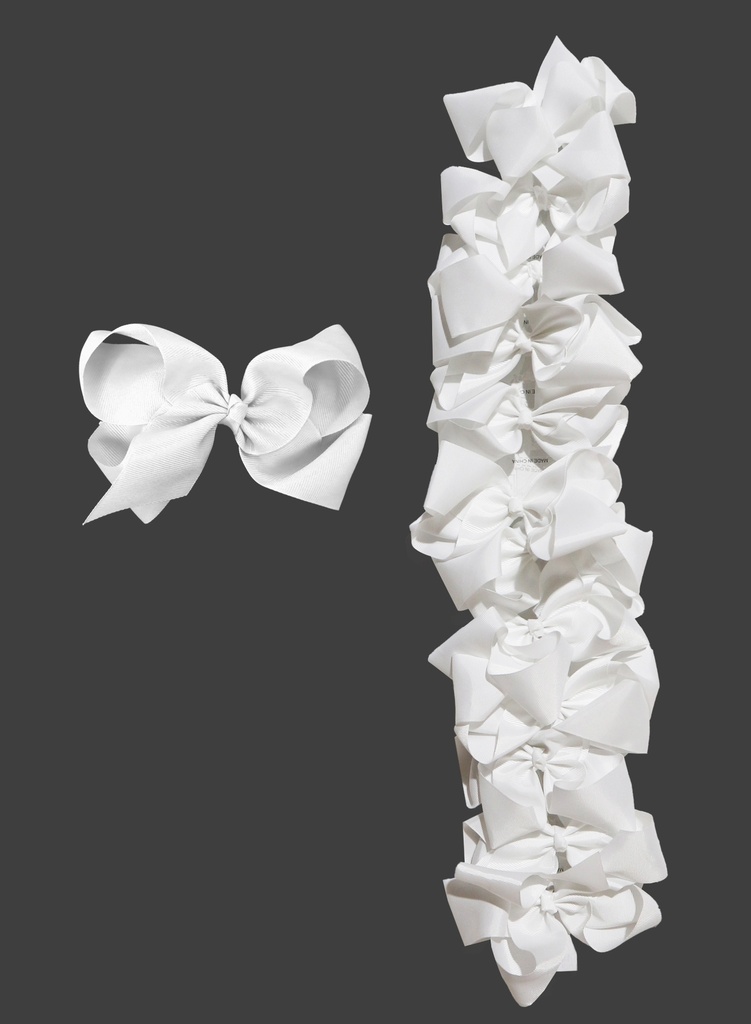 [EDN64710] Eden Bow Hair Accessory (5cm) #64710 White -dz