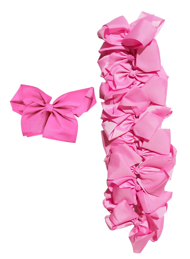 Eden Bow Hair Accessory (Jumbo/7.5cm) #66002 L-Pink -dz