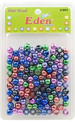 [WR9TAST] Eden Metalic XLG Blister Med Round Bead-Ast#BR9-TAST-pk