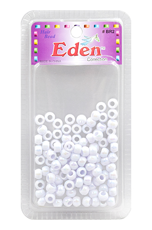 Eden SM Blister Round Bead-AB-White#BR2WAB-pk