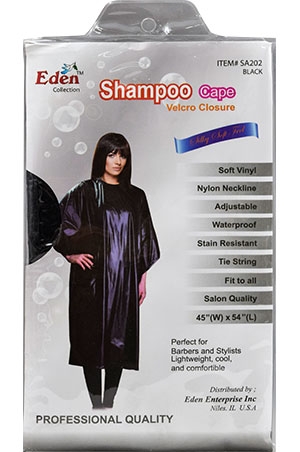 Eden Shampoo Cape-Black #SA202-dz
