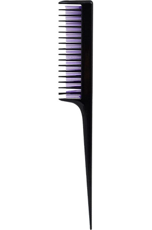 Eden Teasing Rat tail Comb(Black 12pc/dz)#35202-dz