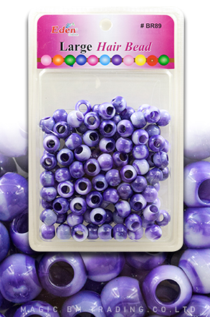 [EDN27890K] Eden XLG Blister Round Bead-Purple#BR89WPUR-pc