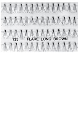 Eyelashes #135 Flare Long Brown (Magic Gold)