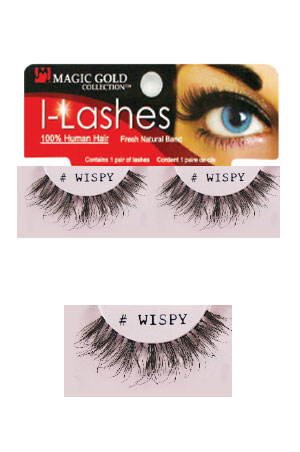 [MG91897] Eyelashes #WISPY Black (Magic Gold)