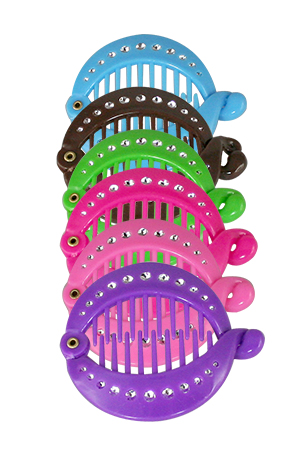 Fish Comb w/ Stone #2352 Asst - dz