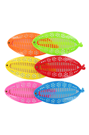 [MG94678] Fish Comb w/Stone #4678 Asst -dz