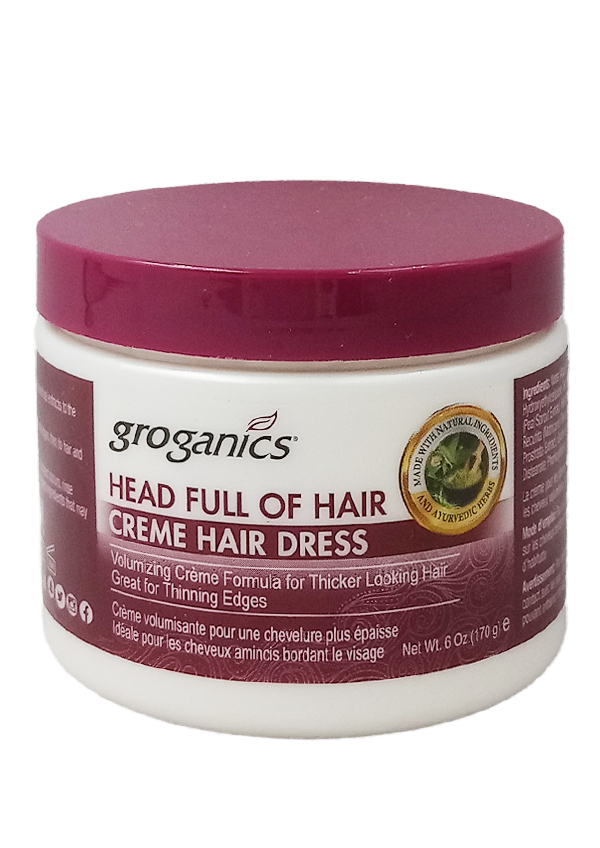 [GRO76082] Groganics Head Full of Hair Crème Hair Dress (6 oz) #15