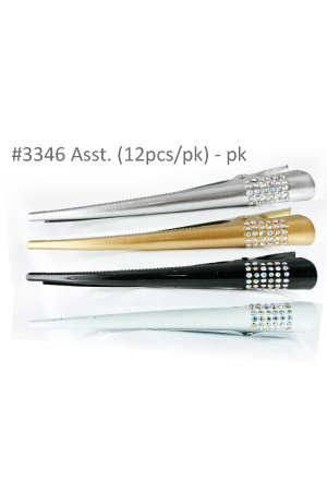 [MG93346] Hair Clip Long [12pcs/pk] #3346 - pk