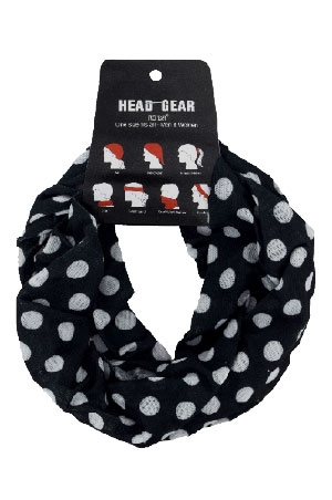 Head Gear- Polka dot  #7635- dz