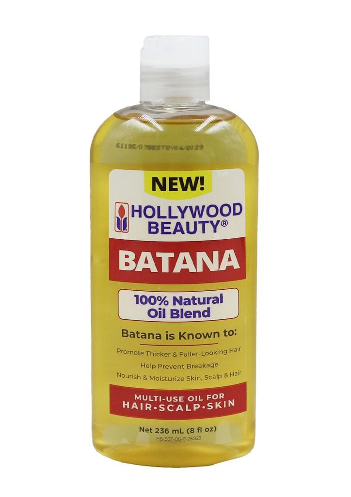 [HWB56708] Hollywood Beauty BATANA Oil for Hair,Scalp,Skin (8 oz) #101