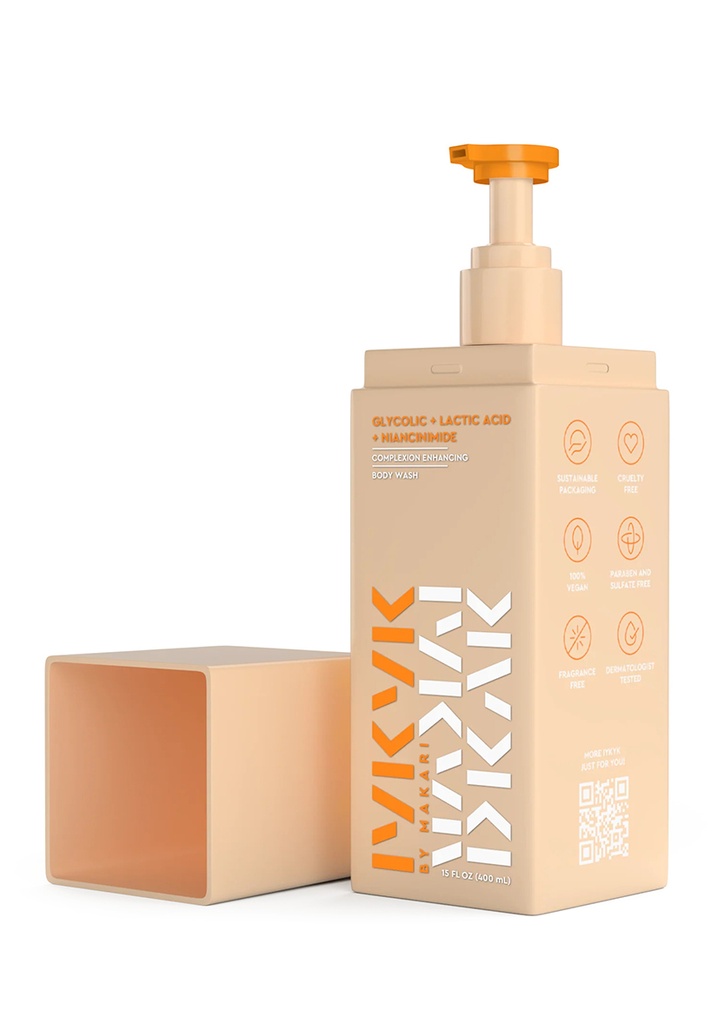 [MAK84343] IYKYK Glycolic+Lactic Acid+Niancinimide Body Wash (15 oz) #96