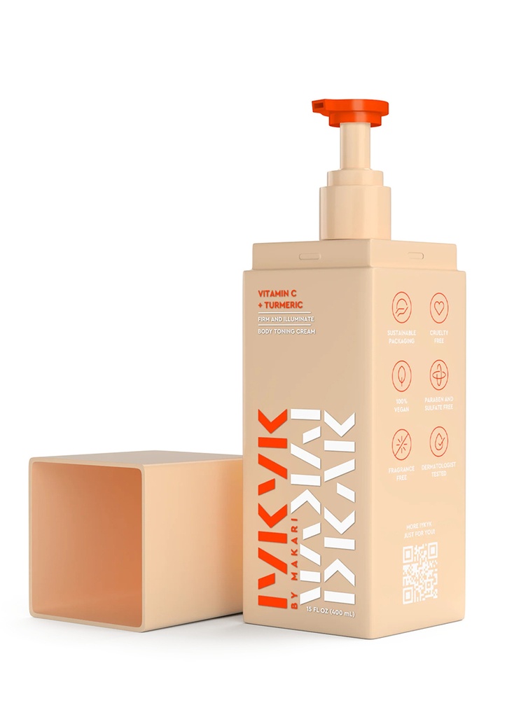 [MAK84342] IYKYK Vitamim C+Turmeric Body Toning Cream (15 oz) #95