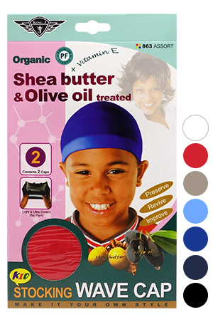 [KGJ00863] King.J Organic kid Stocking Wave Cap#863Asst-dz