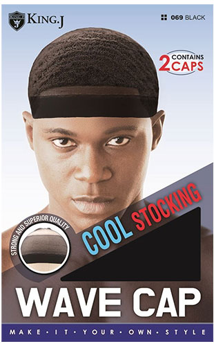 [KGJ00069] King.J Stocking Cool Wave Cap(2pc) #K069Black-dz