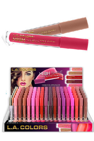 L.A Colors High Shine Shea Butter Lipgloss108pcDisplay#CAD51