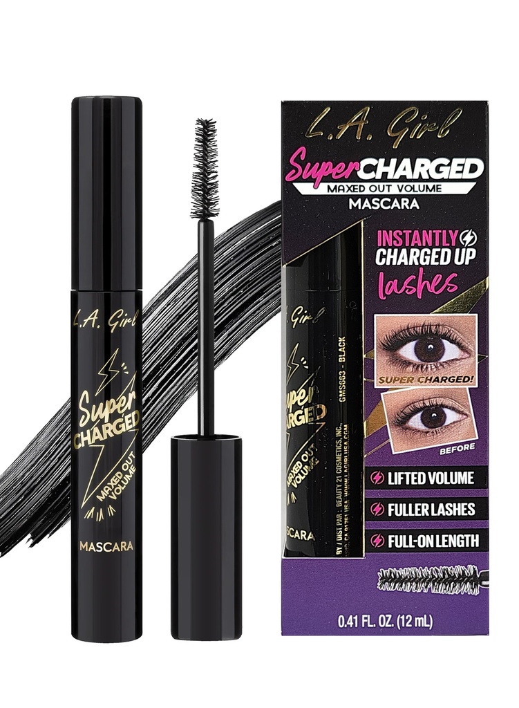 L.A Girl Super Charged Mascara #GMS663 Black - pc