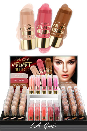 [GCD115] L.A Girl Velvet Contour Stick Display (16 Colors x 6each) #GCD115