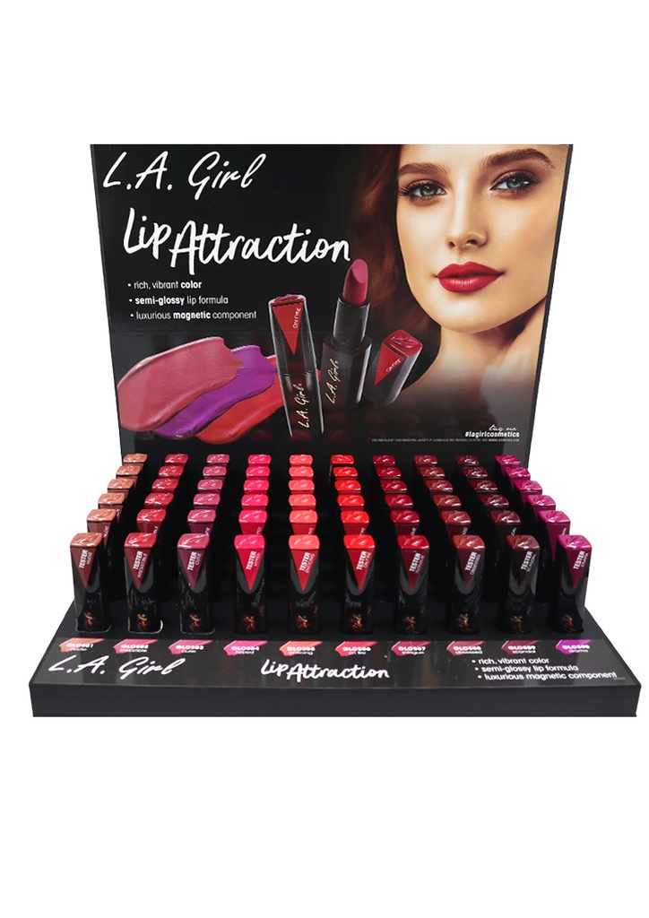 [GPD357] L.A. Girl Attraction Lipstick Counter 50 pc Display (10kd x 5pc) #GPD357