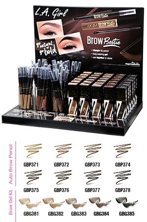 L.A.Girl Brow Bestie Collection 5x6+8x9/102pc/Display#GPD359