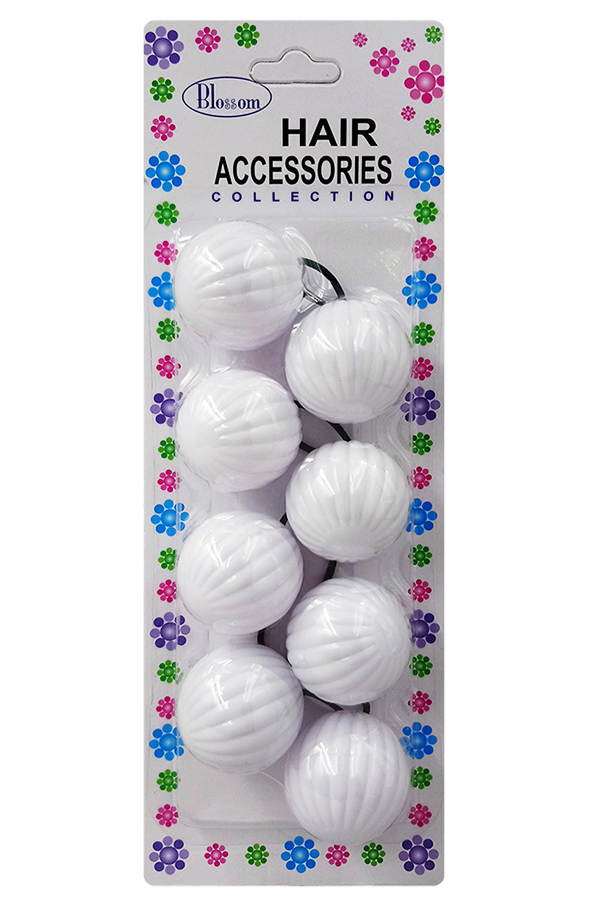 Blossom 36mm Hair Ball - White #PPP08-01 - pk