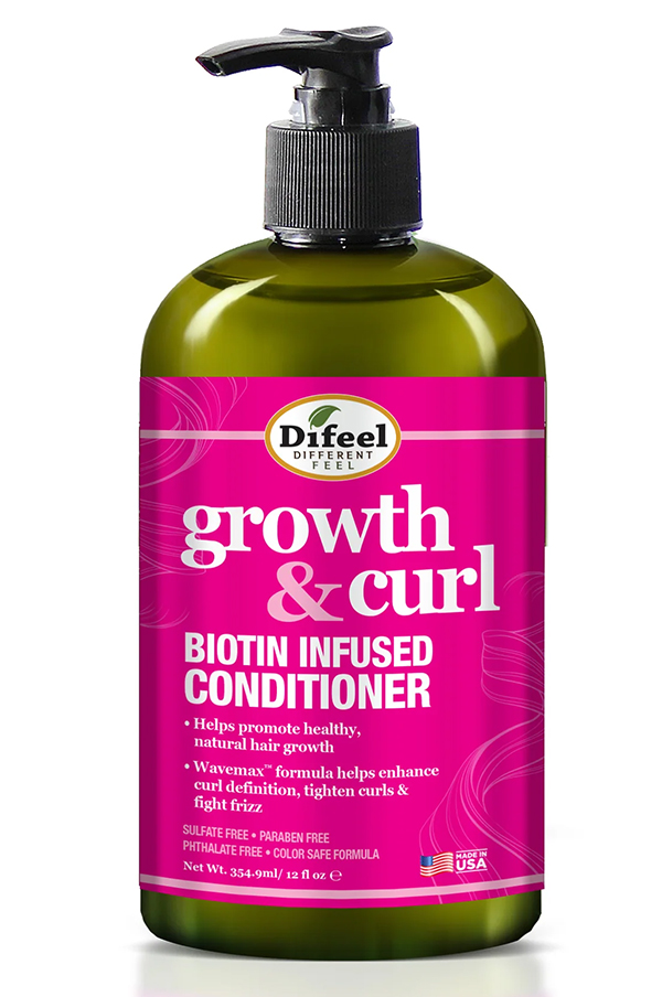Difeel Growth & Curl Biotin Infused Conditioner (12 oz) #204