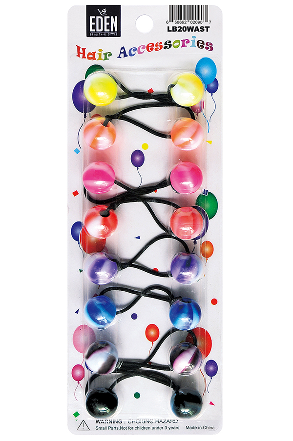 Eden 20mm Hair Ball - Assorted #LB20WAST-pk