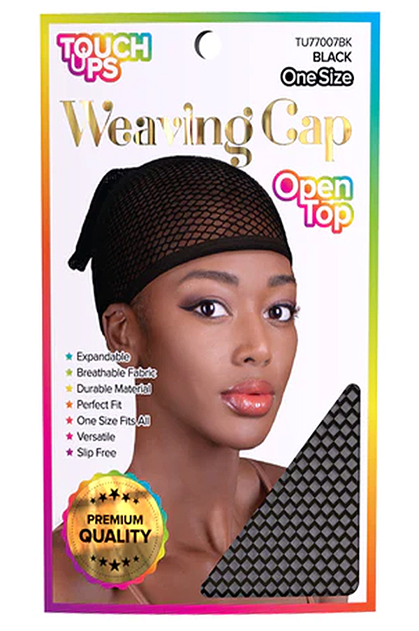 Touch Ups Weaving Cap - Open Top #TU77007BK (Black) - dz