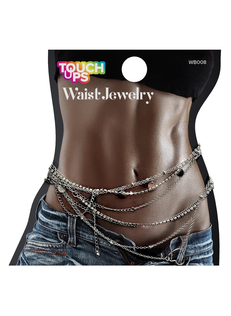 Touch Ups Waist Beads Chain -Hearts #WB008 -pc